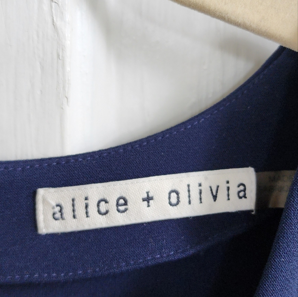 Alice + Olivia Navy Shift Mini Dress - Picture 6 of 9